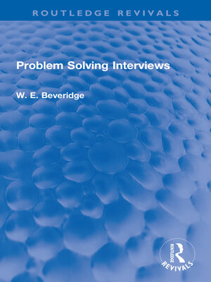 cover image of Problem Solving Interviews